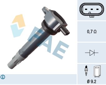 Катушка зажигания FAE 80489 для CHRYSLER 300C