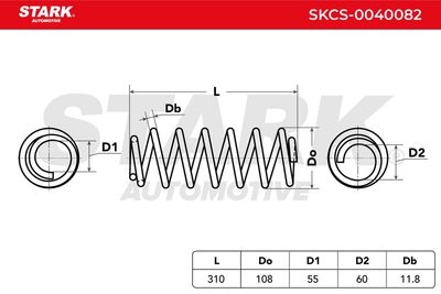 пружина за ходовата част STARK SKCS-0040082