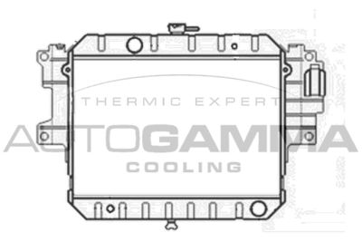 Радиатор, охлаждение двигателя AUTOGAMMA 103855 для DAIHATSU FEROZA