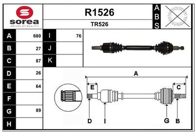 ANTRIEBSWELLE SNRA R1526