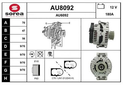GENERATOR SNRA AU8092