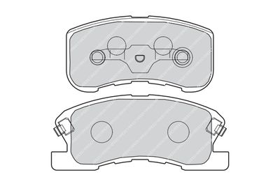 Комплект тормозных колодок, дисковый тормоз FERODO FDB1501 для DAIHATSU MOVE