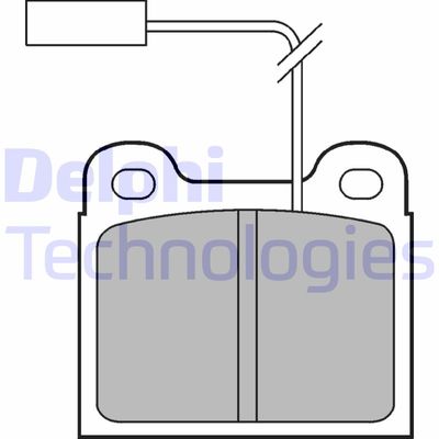 Комплект тормозных колодок, дисковый тормоз DELPHI LP711 для ALFA ROMEO 75