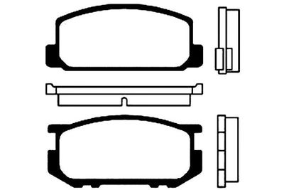 Kavo Parts Stabdžių trinkelių rinkinys, diskinis stabdys
