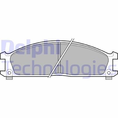 Комплект тормозных колодок, дисковый тормоз DELPHI LP543 для NISSAN PICK