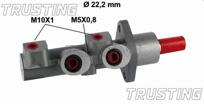 Главный тормозной цилиндр TRUSTING PF543 для FIAT STILO