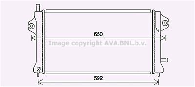 AVA QUALITY COOLING MT2270 Крышка радиатора для MITSUBISHI OUTLANDER III Van (GF_W, GG_W) Hybrid 4WD (GG3W)