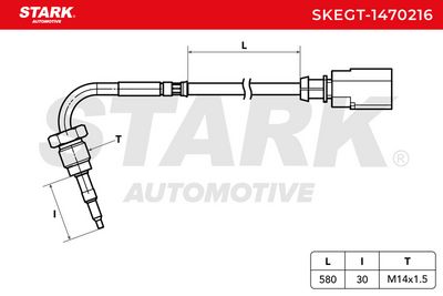 датчик, температура на изгорелите газове STARK SKEGT-1470216