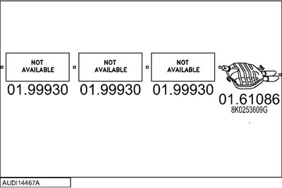 SISTEM DE ESAPAMENT MTS AUDI14467A115111