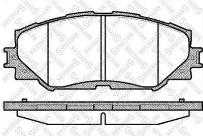 Комплект тормозных колодок, дисковый тормоз STELLOX 001 089B-SX для SUBARU TREZIA