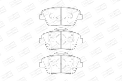 BREMSBELAGSATZ SCHEIBENBREMSE CHAMPION 573462CH 1