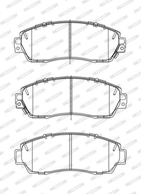 BREMSBELAGSATZ SCHEIBENBREMSE FERODO FDB4620 1