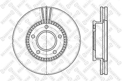 Тормозной диск STELLOX 6020-3243V-SX для MAZDA MPV