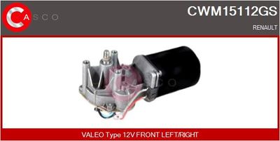 CASCO CWM15112GS Двигатель стеклоочистителя  для RENAULT 19 (Рено 19)