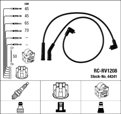 Комплект проводов зажигания NGK 44241 для ROVER 100