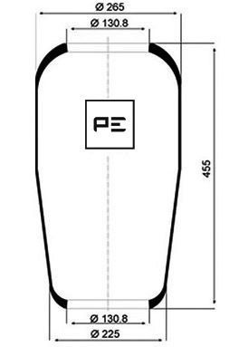 PE Automotive Federbalg, Luftfederung (084.016-70A)