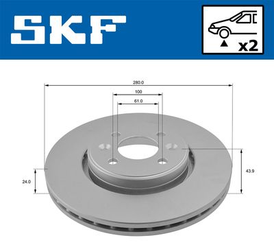 Brake Disc VKBD 80010 V2