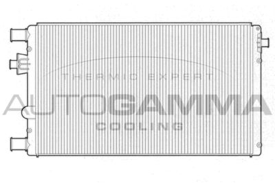 Радиатор, охлаждение двигателя AUTOGAMMA 102867 для FIAT SEICENTO