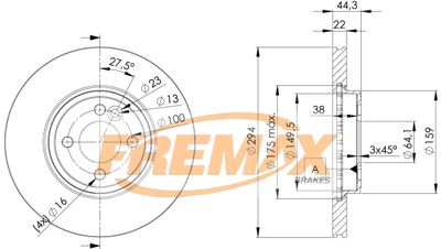 Jarrulevy (1kpl) FREMAX BD-8570