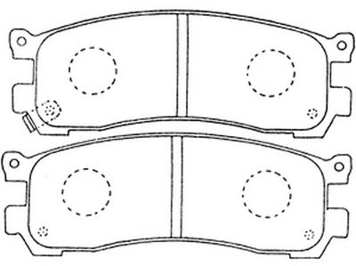 Комплект тормозных колодок, дисковый тормоз FIT FP0553 для MAZDA MPV