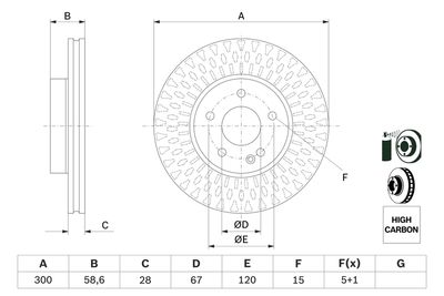 Brake Disc 0 986 479 E53