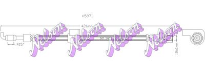Тормозной шланг KAWE H5971 для DAEWOO LEGANZA