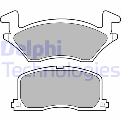 Комплект тормозных колодок, дисковый тормоз DELPHI LP742 для TOYOTA STARLET