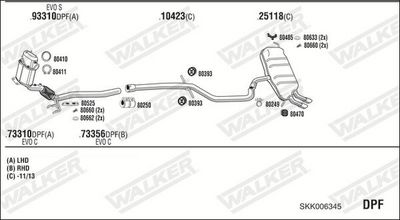 SISTEM DE ESAPAMENT WALKER SKK006345
