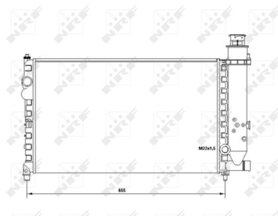 Радиатор, охлаждение двигателя WILMINK GROUP WG1723494 для CITROËN BX