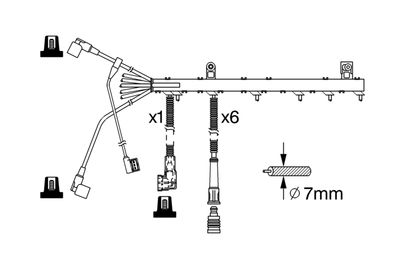 BOSCH Zündleitungssatz