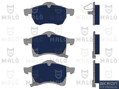 Комплект тормозных колодок, дисковый тормоз AKRON-MALÒ 1050998 для CHEVROLET ASTRA