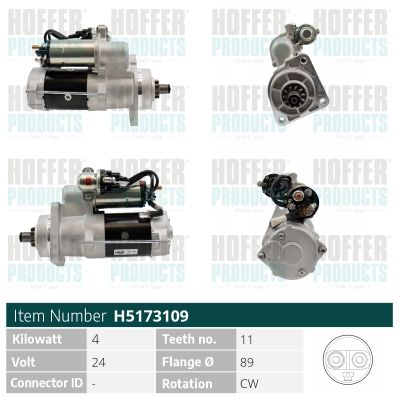 STARTER HOFFER H5173109