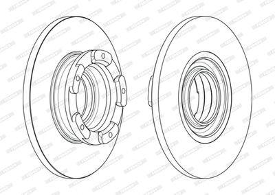 Bromsskiva FERODO DDF2471