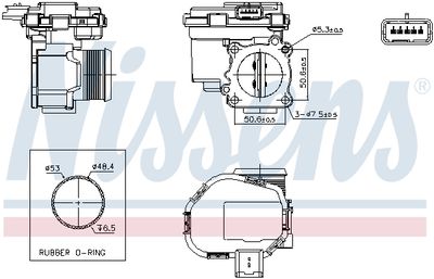 DROSSELKLAPPENSTUTZEN NISSENS 955291 6