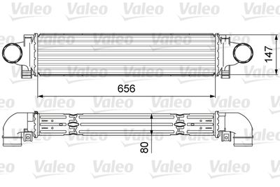 VALEO 818646 Интеркулер  для VOLVO S60 (Вольво С60)
