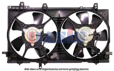 Вентилятор, охлаждение двигателя AKS DASIS 358016N для SUBARU FORESTER