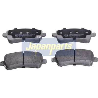 комплект спирачно феродо, дискови спирачки JAPANPARTS PA-0153AF