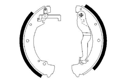 Brake Shoe Set 0 986 487 312