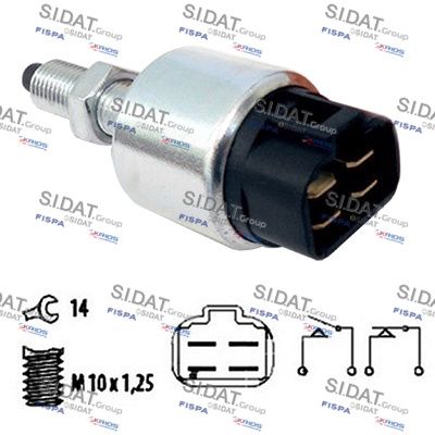 Выключатель фонаря сигнала торможения SIDAT 5.140020 для NISSAN 280ZX,ZXT