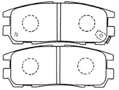 ASVA AKD-4299 Тормозные колодки и сигнализаторы  для OPEL MONTEREY (Опель Монтере)