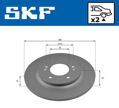 DISC FRANA SKF VKBD90542S2 1