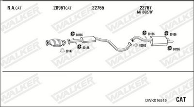 Изпускателна система WALKER DWK016515