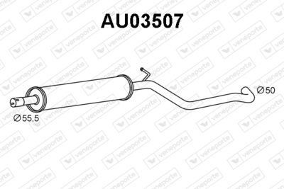 VENEPORTE AU03507 Глушитель выхлопных газов  для AUDI A3 (Ауди А3)