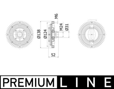 CUPLA VENTILATOR RADIATOR