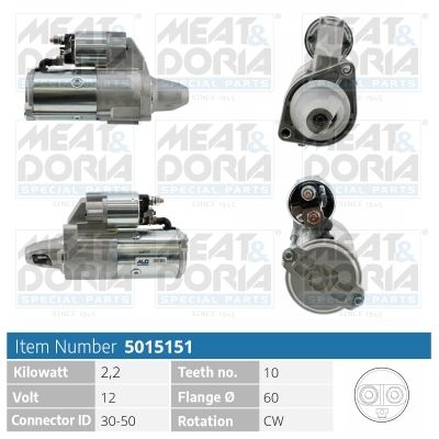 Стартер MEAT & DORIA 5015151 для CHRYSLER 300C
