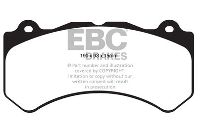 Комплект тормозных колодок, дисковый тормоз EBC Brakes DP41853R для DODGE CHALLENGER