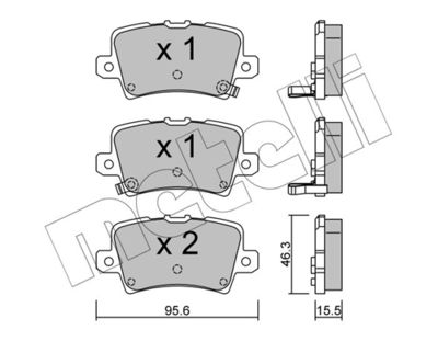 Brake Pad Set, disc brake 22-0729-0