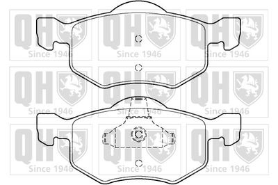 Комплект тормозных колодок, дисковый тормоз QUINTON HAZELL BP1408 для FORD MAVERICK