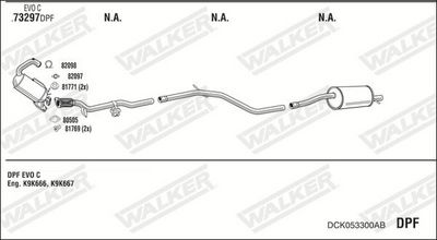 Изпускателна система WALKER DCK053300AB