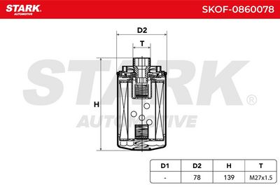 маслен филтър STARK SKOF-0860078